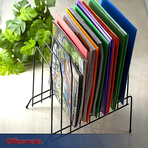 Officemate Large Incline Sorter, 8 Compartment, Wire, 8.5 x 10.375 x 12.625 Inches, Black (25212) image 3