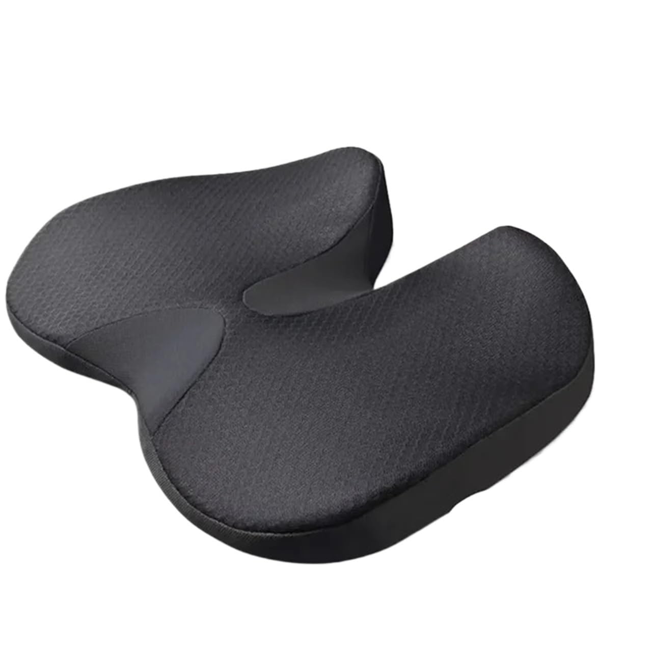 Memory Foam Sitzkissen Kissen, rutschfestes Memory-Schaum-Kissen, Komfort-Stuhl-Autositz Für Bürostuhl(Black)
