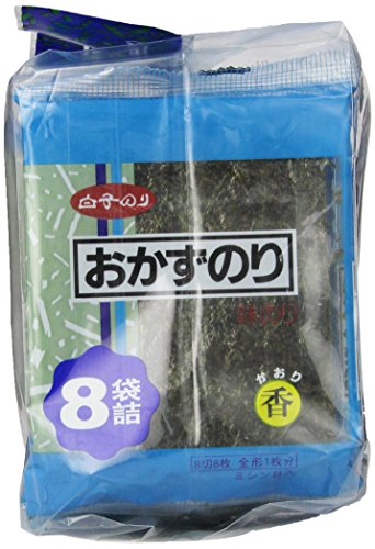Shirako Seaweed Roasted Okazu Nori - 8 Individual Packs In A Bag For Sushi And Musubi #TOP1