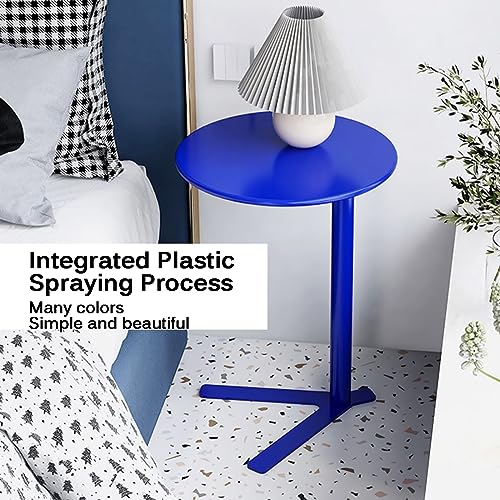 Mesa auxiliar de metal negra con diseño minimalista moderno para salones selectos 4