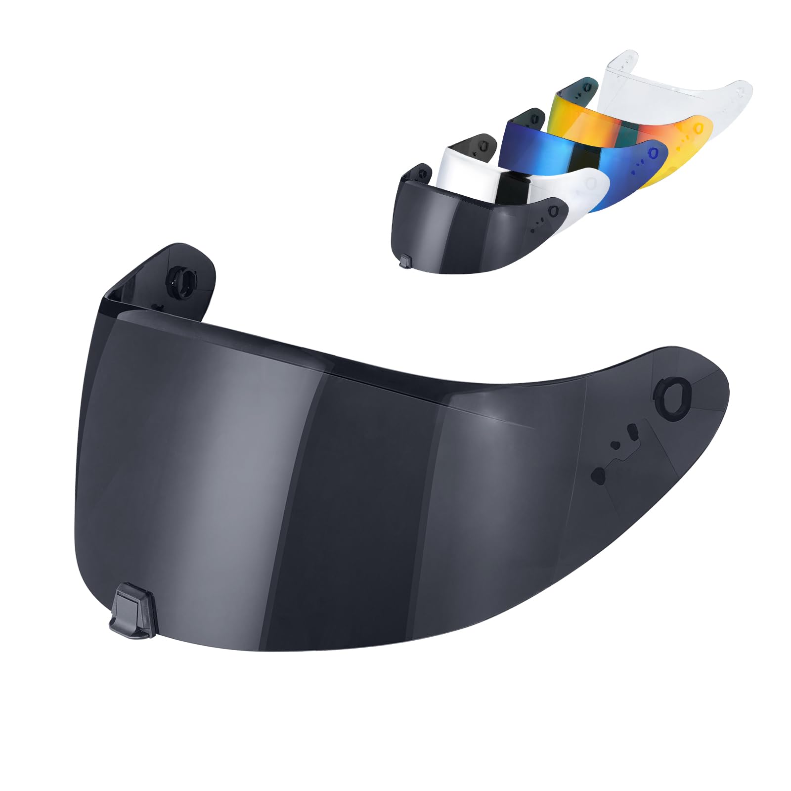 MXJ Gear R420 Helmet Visor Replacement for R420 Helmet Face Shield Helmet Accessories (Black)