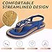 gracosy Sandalias Planas Verano Mujer Estilo Bohemia Zapatos de Dedo Sandalias Talla...