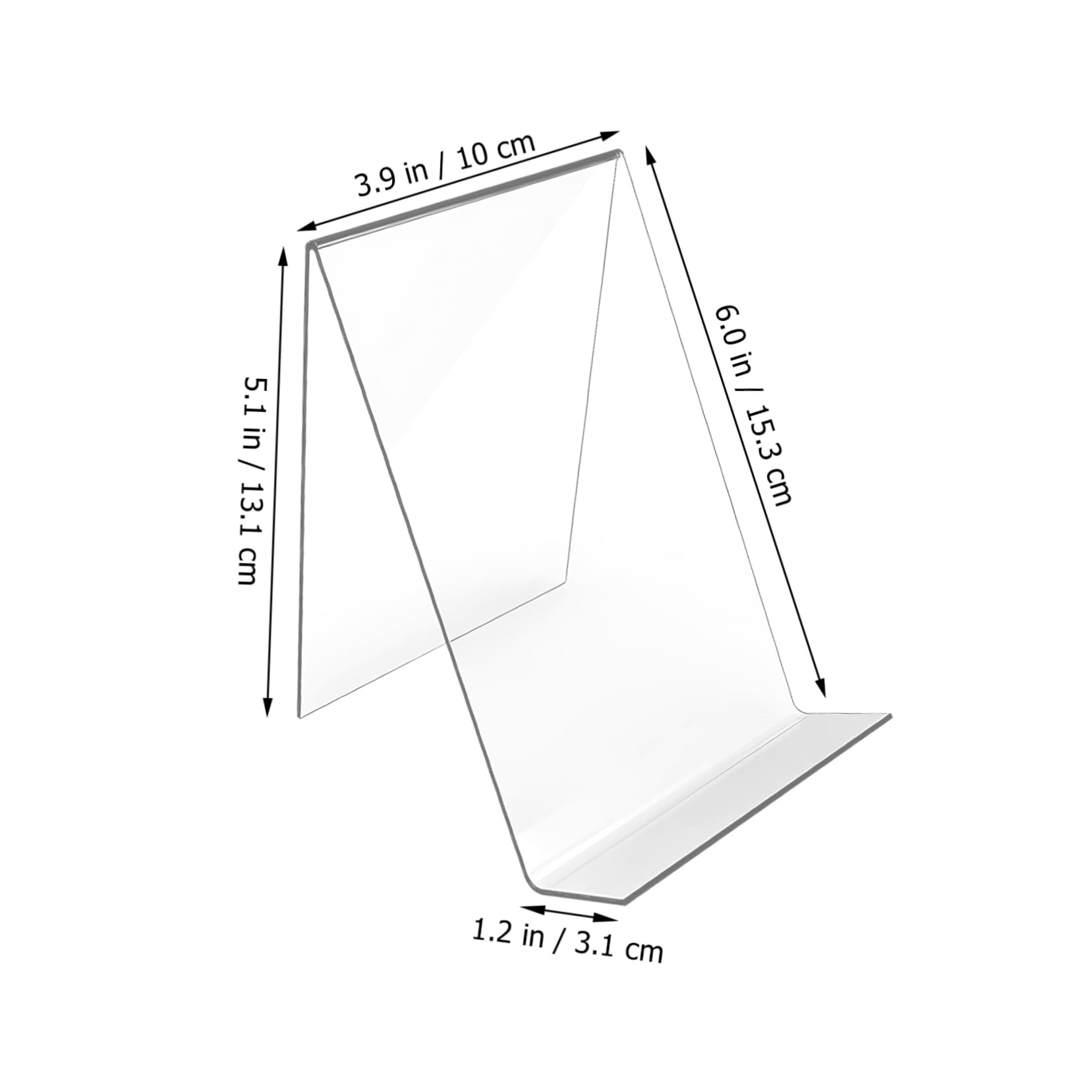 Operitacx 2 Sätze Acryl Buchständer Teilig Transparentes Design Für Bücher Flyer Und Broschüren Stabiler Tischaufsteller Für Im Büro Und Zuhause 8 Stücke * 2