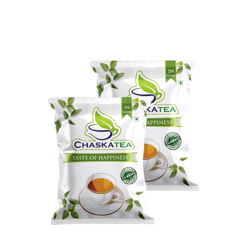 CHASKATEA Natural Classic Tea Powder Rich in Taste and Aroma, Perfectly Blended Assa, Leaves Chai (Combo Pack of 2) (Net 250g X 2) (B09WV2QS4B) Amazon Price History, Amazon Price Tracker