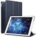 ROARTZ iPad Air 2 Case, Metallic Navy Blue Slim Fit Smart Rubber Coated Folio Case Hard Shell Cover Light-Weight Auto Wake/Sleep for Apple iPad Air 2nd Generation A1566/A1567 Retina Display