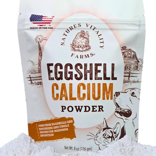 8 oz Pure U.S.A. Eggshell Powder for Dogs/Cats Finely Ground Calcium Supplement