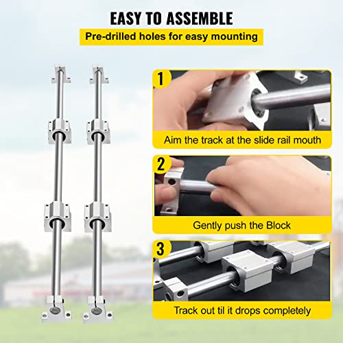 Bestequip 16-1000MM Linear Rail Slide 2Pcs 16Mm X 1000Mm Linear Bearing Slide Set thumb #4