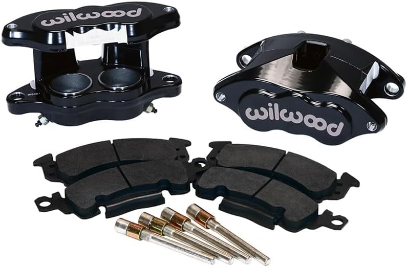 Wilwood 140-11290-BK Front D52 Black 2-Piston Caliper Upgrade Kit for 1968-1996 GM & Jeep Vehicles With 1.19" - 1.28" OE Rotor
