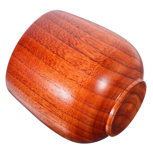 BESTYASH Japanese Wooden Sake Cup Natural Solid Wood Teacup for Sake Espresso Tea and Water Portable Heat Retaining Mug for Home and Restaurant Use