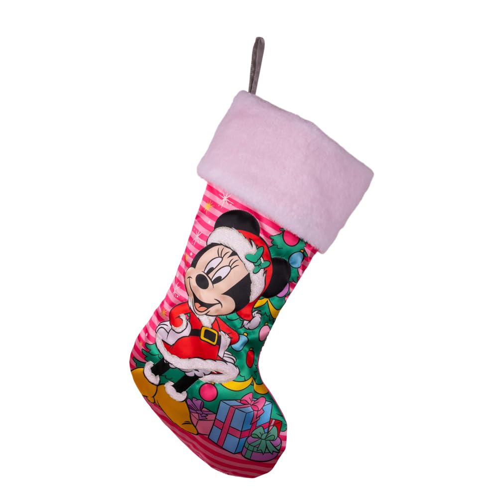 Kurt S. Adler Disney Minnie Mouse with Christmas Tree Stocking 19 Inch DN7212