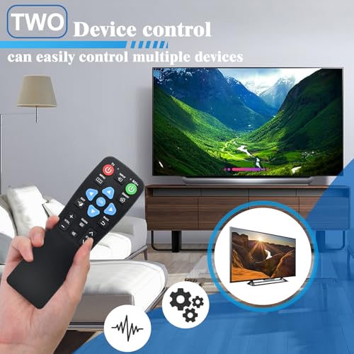 Télécommande à gros boutons pour personnes âgées dans le salon