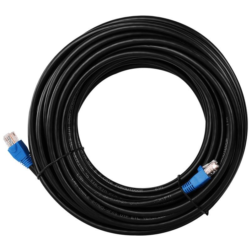 Cable exterior CAT6 UTP de 50 m, POE, Ethernet, LAN, Cable de datos, RJ45, para Armario de Servidores, Switches, Router, Modems!