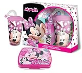 Disney- Minnie Set sandwichera y Vaso (Kids WD19506)