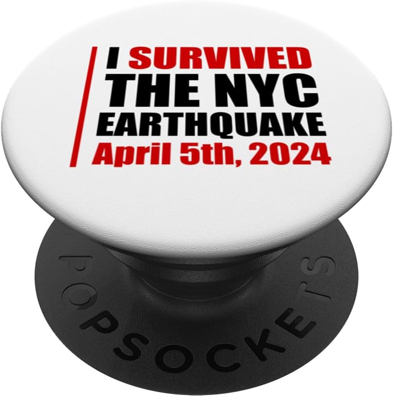 NYC Earthquake I Survived Earthquake Emergency Kit PopSockets Standard PopGrip