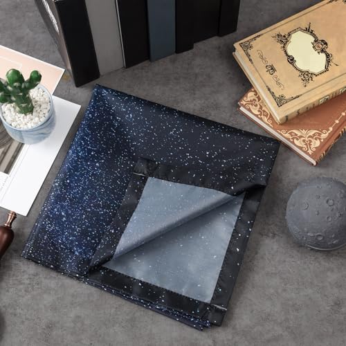 Image of Hortsun 4 Pack 4 x 2 Feet Fluorescent Light Covers, Magnetic Light Filters for Classroom Ceiling, Decorative Lights Shade for Office Home Hospital(Galaxy)