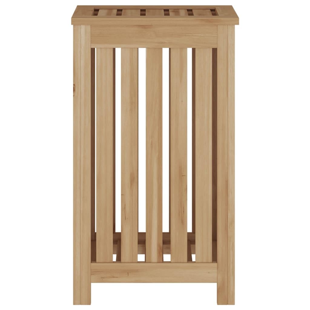 vidaXL Wäschebehälter 35x25x60 cm Massivholz Teak