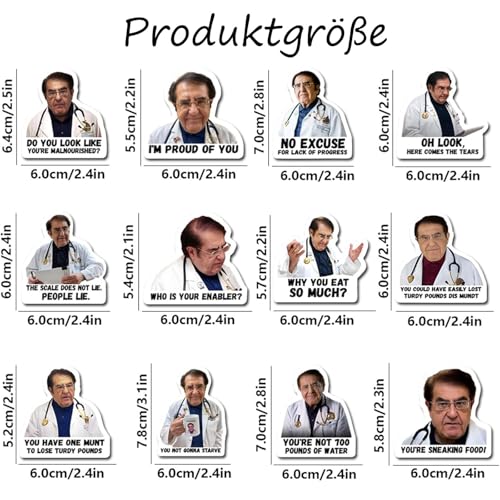 12 Stück Dr Nowzaradan, Kühlschrankmagnete Lustig, Lustiger Dr. Now-Kühlschrankmagnet, Süßer Kühlschrankmagnet, Dekorative Magnete, Kühlschranks, Lagerschränke, Büros ﻿