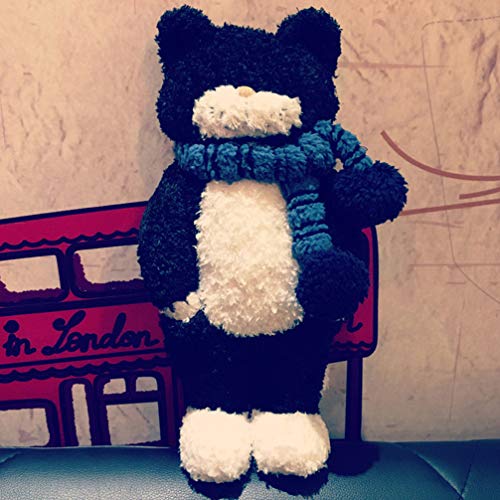 KESYOO Gato de Pelúcia Bichinhos de Pelúcia Cachecol Animal de Estimação Boneca Gatinho Anime Gato T