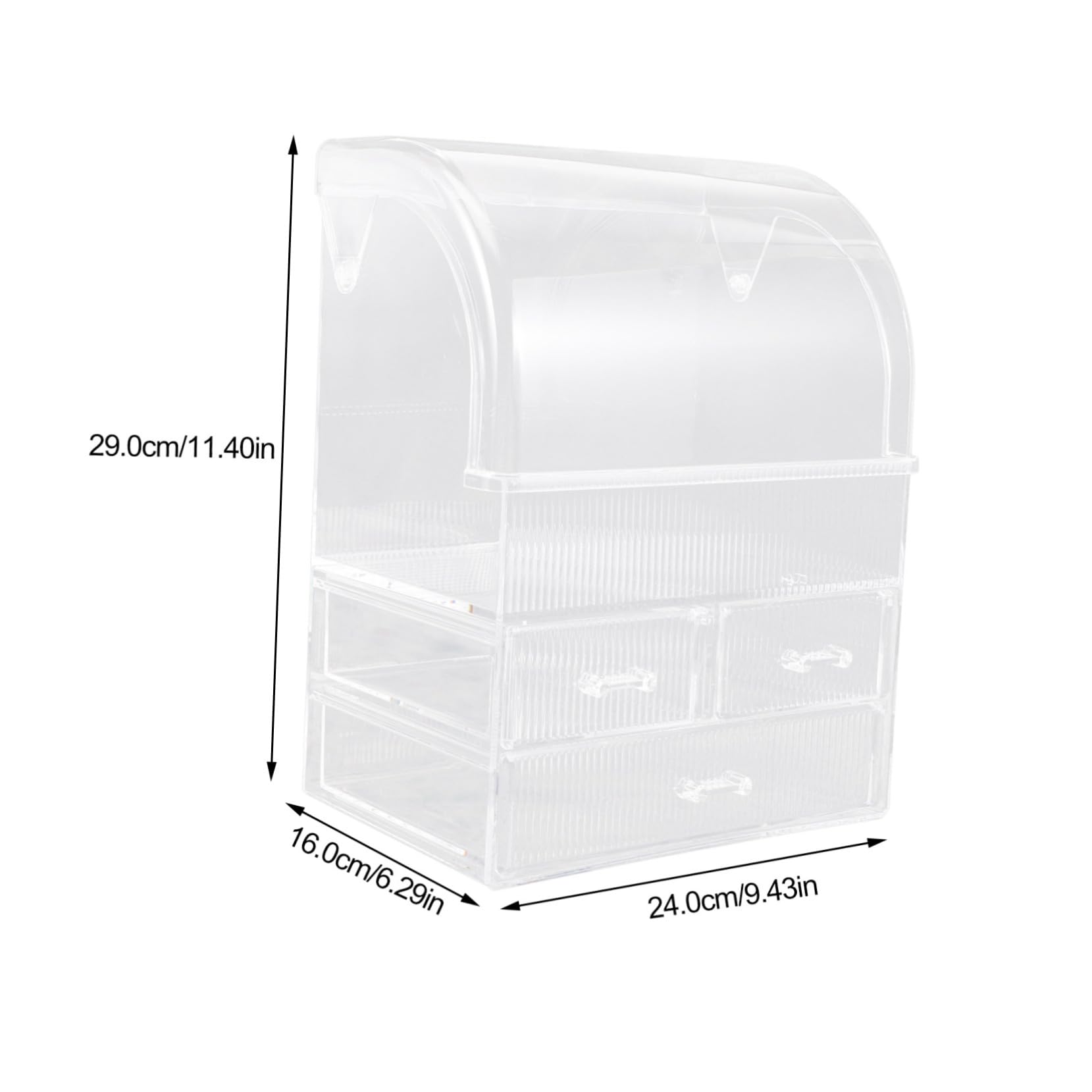 Acryl Make Up Organizer Kasten mit Schubladen, Transparent