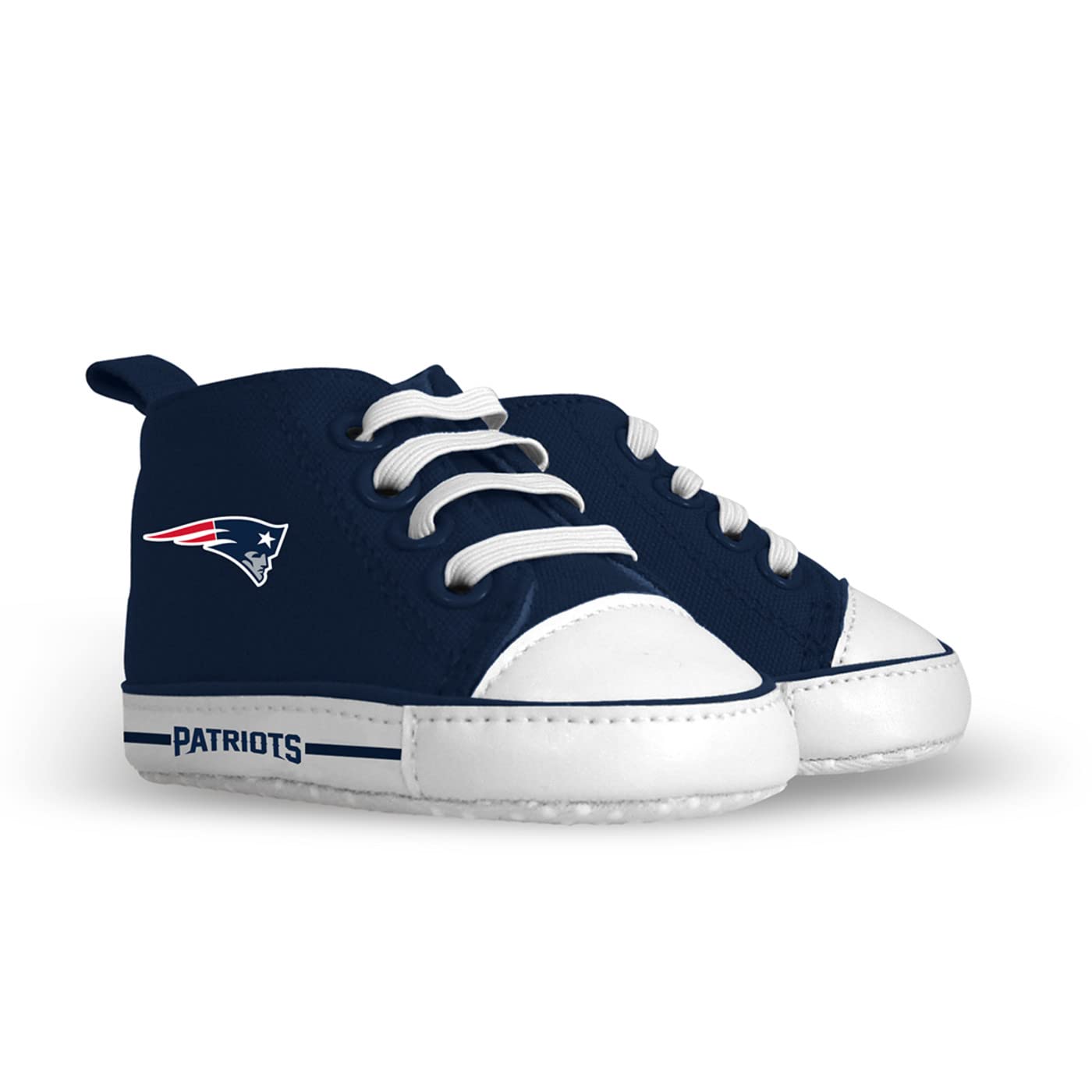 MasterPieces - NFL Baby Pre-Walkers Shoes, Officially Licensed, High Top Sneakers, Soft Anti-Slip Soles, Boys and Girls, 0-6 Months