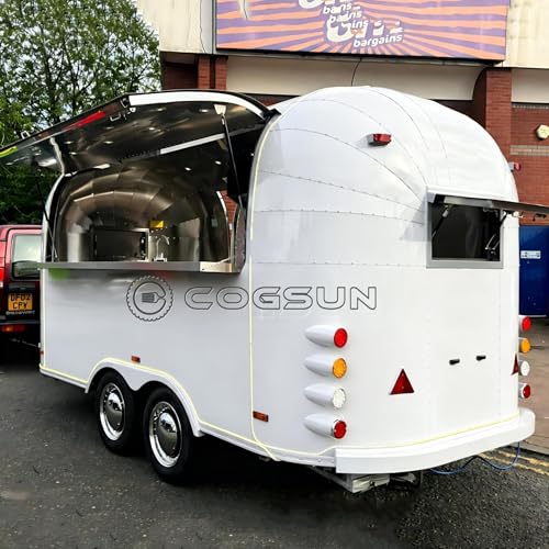 COGSUN Fully Equipped Food Trailer for Sale, Mobile Kitchen Trailer for Street Vendors, Festivals and Catering