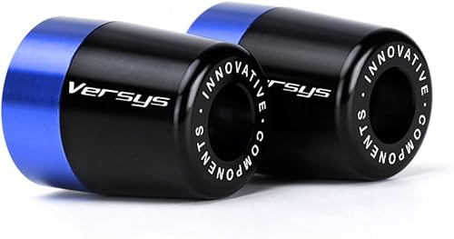 BEUTEE Manillar de motocicleta de aluminio compatible con Versys-x 250 300 Versys 650 Versys 1000 Versys X (color logotipo de Versys azul, tamaño 7)
