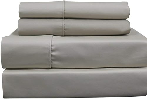 Sheetsnthings Juego de sábanas, 650 hilos, liso, suave, mezcla de algodón