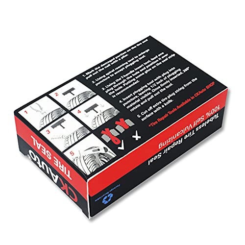 CKAuto 30pcs 4" Black Tire Repair Strings, Automotive Tool Tire Repair Plugs for Tubeless Off-Road Tires Car, Bike, ATV, UTV, Wheelbarrow, Mower - Image 6