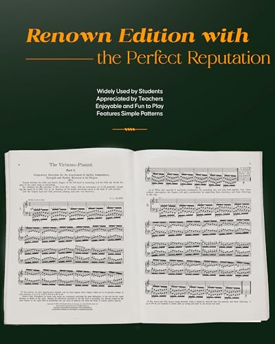 Hanon - Virtuoso Pianist in 60 Übungen Komplett | Schirmers Bibliothek der musikalischen Klassiker | Klavierübungen zur Fingeragilität, Unabhängigkeit ... As Well As Suppleness of the Wrist (PIANO)