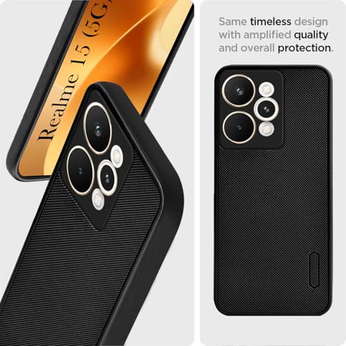 Image of Jkobi Rubberised Back Cover Case for Realme 15 (Textured Grip Design | Micro-Fiber Cloth Inside | Slim and Light Weight | Soft Touch and Feel)