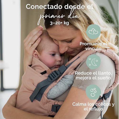 Miniatura 2 de Boba X Mochila Portabebés Ergonómica - Ajustable De Bebé Recién Nacido A Niño - 2 En 1: Portabebé Delantero Y Mochila De Porteo A La Espalda Con Tirantes Cruzados 3-20 Kg - Bloom