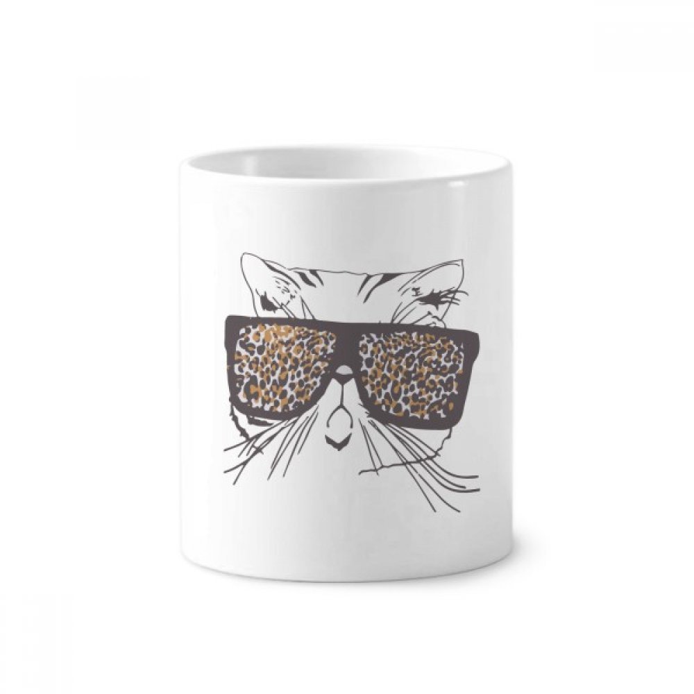 Cadeau original mug céramique chat imprimé léopard 350 ml - 3