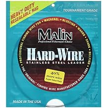 Malin LC1-42 SS Wire Cof, 42-Feet .01 Dia, 25-Pound