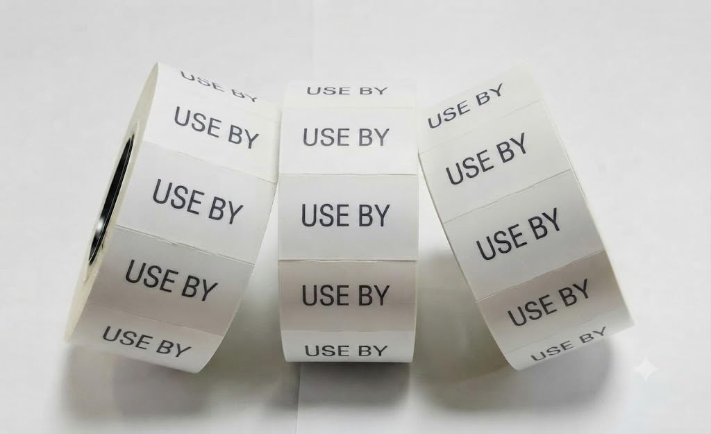 JIO CT7 26 x 16 mm Price Gun Label Stickers Tags, Compatible with Avery, sato, Puma, Lynx, motex & Many More Price Gun Refill for Retail Shop and Tagging | Use by -30 Roll