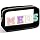 Geetery Medicine Bag Travel Makeup Case with Patch | Portable Meds Pouch with Clear Window Zipper, Sequin Patch Cosmetic Organizer for Women Girls School Purse Storage