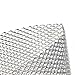 Modengzhe 47 x 15.7 inches Car Grill Mesh Sheet, Silver Tone Aluminum Alloy Multi-functional Grille Mesh Roll (4 x 8 mm Rhombic Grids)