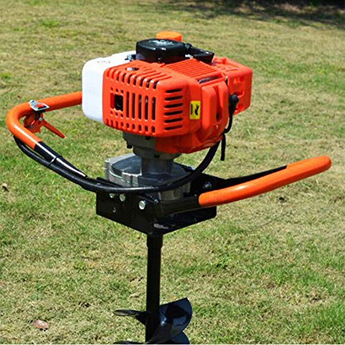 Motorbohrer, Erdbohrer, Eisbohrer 52 cc, mit 3 Spitzen 100, 150 und 200 + Verlängerung - 4