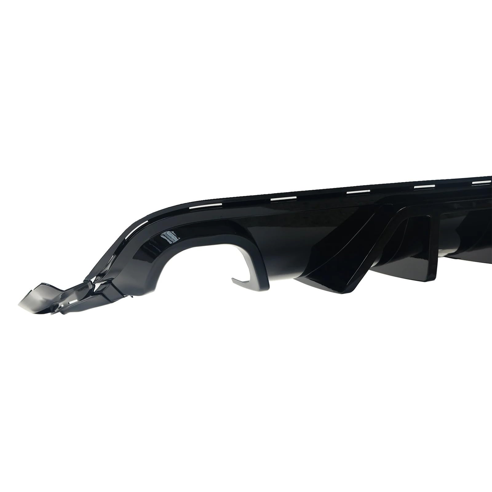 przedniego zderzaka Pasuje do Grand Cherokee SRT 14-21 Spoiler Splitter Body Kit styl włókna węglowego/czarny błyszczący 3 szt. Dyfuzor tylnego zderzaka(Carbon Fiber Style)