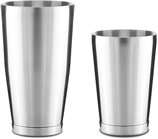 2 Pcs Boston Shaker Set, Stainless Steel Cocktail Shaker Set, 18oz & 28oz Mixed Alcohol for Bartending, Martini Shakers
