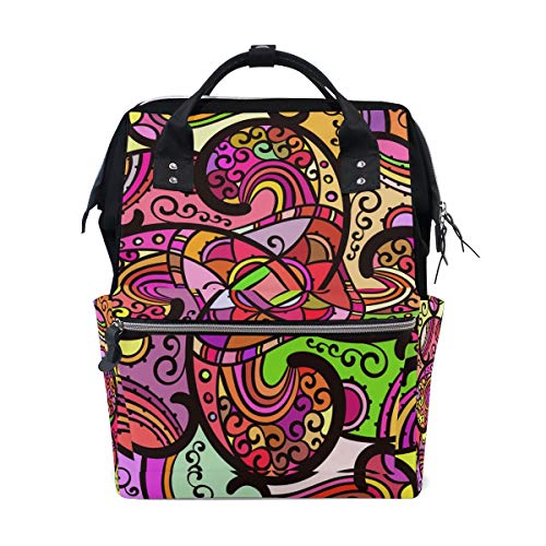 Borsa Mummia Zaino Modello Etnico Ornamentale Scuola