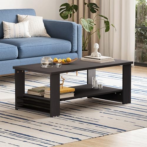 Image of Wakefit Center Table | 1 Yr Warranty | Coffee Table for Living Room Wooden, Tea Table for Living Room Wooden, Sofa Table, Free Installation from Brand, Modern Multi-Functional & Wobble-Free(Nestren)