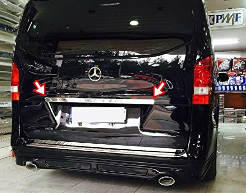 Bande de coffre chromée Mercedes Vito W447 acier inox arrière 2014+