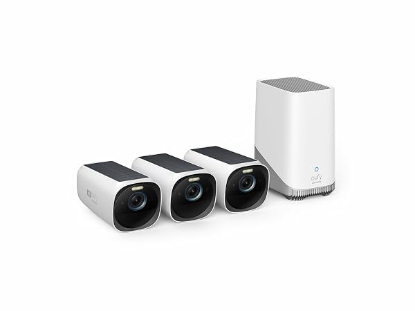 eufy Security S330 3+1 Kit(eufyCam 3), Telecamera Wi-Fi Esterno
