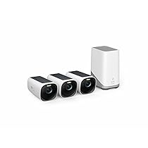 eufy Security eufyCam S330(eufyCam 3), telecamera wi-fi esternoi, telecamera pannello solare, risoluzione 4K, riflettore e visione notturna a colori, Nessun Costo Mensile, Kit di 2 telecamere