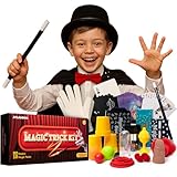 Magic Tricks - Magic Kit for Kids Age 6-8, Magic Set, Kids Magician Starter Kit - Magic Kits & Accessories 80+ Magics, Beginner Trick Set with Props - Fun Learning Gift for Boys and Girls