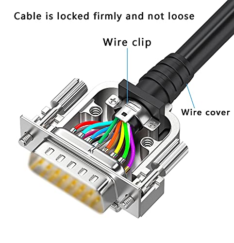 2Pack Db25 Male Connectors With Metal Cover, 2-Row D-Sub 25 Pin Serial Connector , Db25 Adapters (2Pcs Db25 Male+Metal Hood) #TOP1