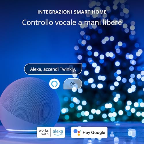 Strings 600 LED RGB+Bianco, Striscia di Luci LED per Esterno e Interno, Luci Smart Multicolore, Compatibile con Alexa e Google Home, Luci Mappabili, IP44, Controllo App, Filo Nero, 48m - Gadget - Immagine 5