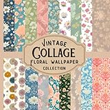 Vintage collage floral...