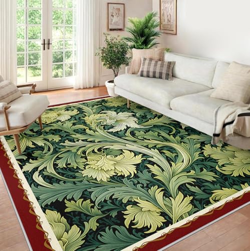 Tapis vigne et feuille lavable pour masquer les taches - 4