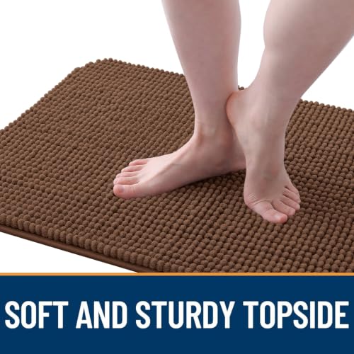 Image of OLANLY Dog Door Mat for Muddy Paws 30x20, Absorbent Chenille Mud Doormat
